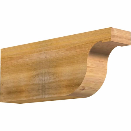 Ekena Millwork Del Monte Rough Sawn Rafter Tail, Western Red Cedar, 6"W x 12"H x 32"L RFT06X12X32DEL00RWR